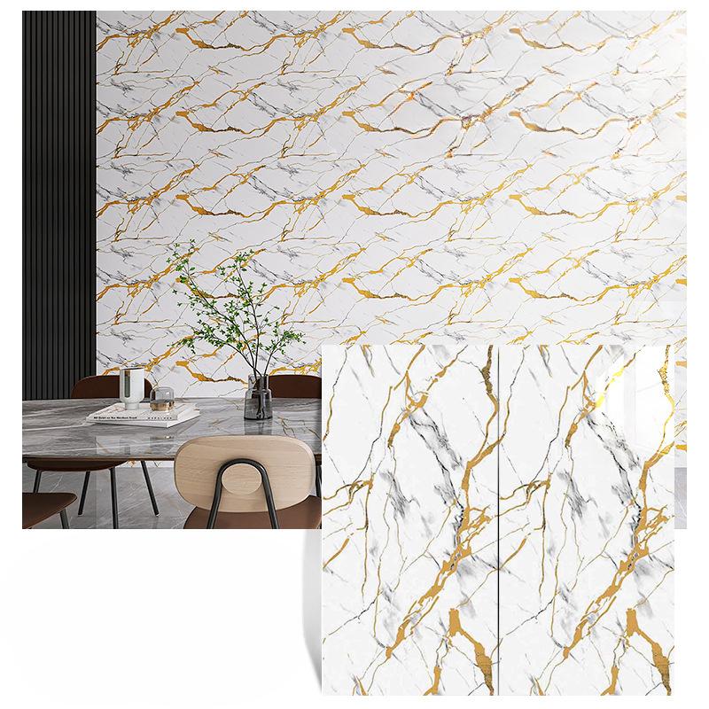 600mm×300mm Marmor Küchen Ölfest Folie Herd Wasserdicht Feuchtigkeitsbeständig Selbstklebende Tapete Arbeitsplatte Schrank Renovierung Fliesenaufkleber