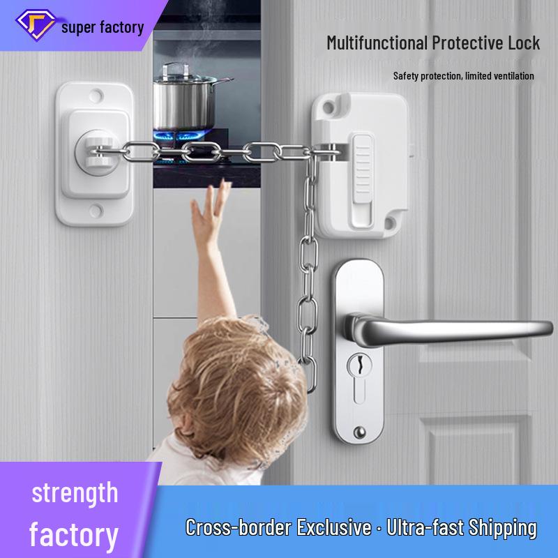 Multifunctional Child Safety Lock for Windows and Sliding Doors