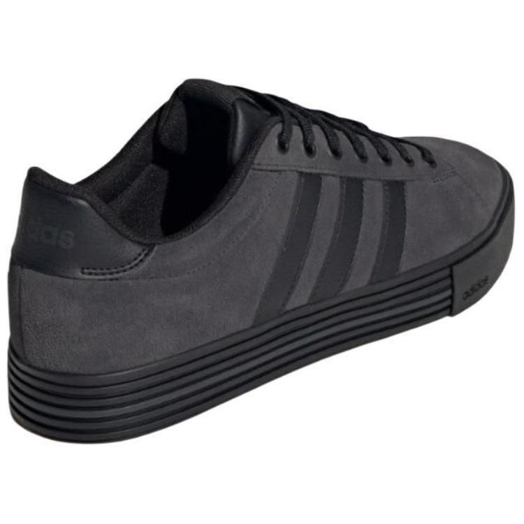 adidas Chaussures de skateboard basses en cuir synthétique Daily 4.0 Unisexes Noir JI4355