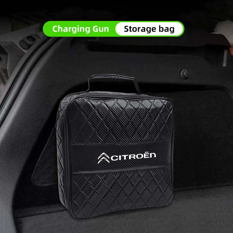 Citroen Car Leather Storage Bag High-capacity Auto Trunk Handbag For Citroen C8 DS3 C6 C3 Vts C4 Saxo C4L C5 C2 C1 Xsara C3-XR