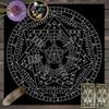 Starry Tarot Flannel Mat Anti Slip Square Card Cloth Multi Patterns Altar Decor Tarot Oracle Layout Soft Mat for Divination Game