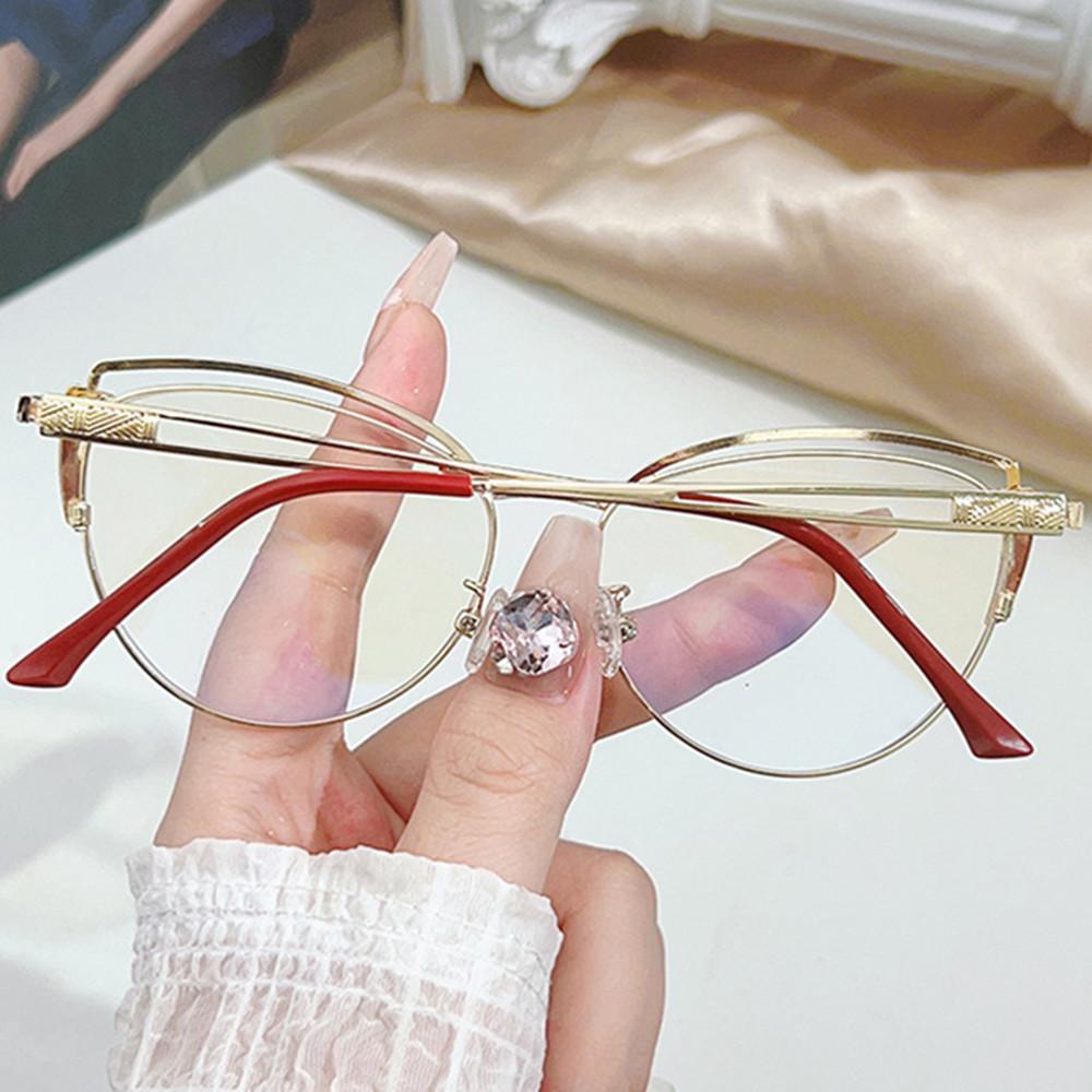 Women’s Glasses Rhinestone Detail Anti Radiation Glasses Blue Light Glasses Embellished Computer Eyewear For Computer