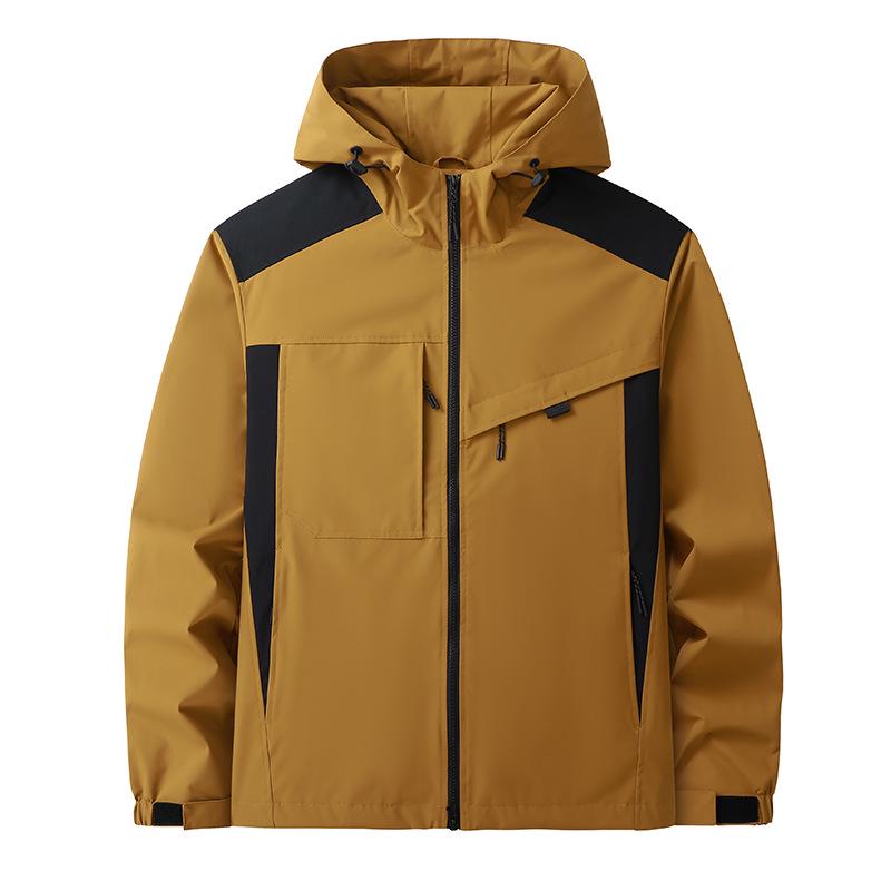 

Мужской альпинистский костюм большого размера 2025 года, водоотталкивающий, ветрозащитный, высокая мода, с возможностью нанесения логотипа 4X Large коричневый