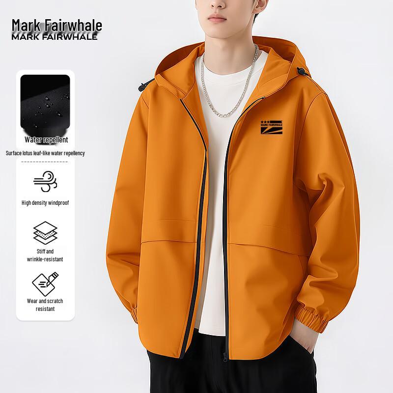 

Mark Fairwhale Men s Loose Waterproof Windproof Jacket 2XL