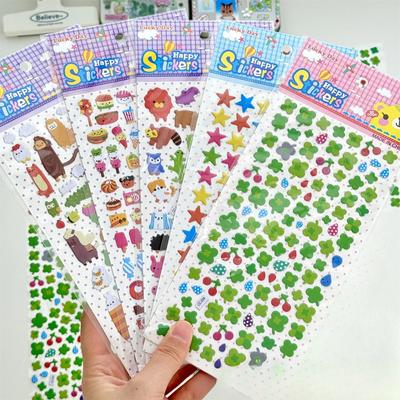 1Pc Japanischen Retro Niedlichen Cartoon Tier Lebensmittel Blase 3D Aufkleber Kawaii Mädchen Scrapbooking Journal DIY Dekoration Kinder Spielzeug Aufkleber