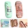 Lovely Capybara Pen Bag 3D Panda Pencil Case Large Capacity Pencil Box For Erasers Rulers Markers Storage