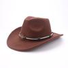 New retro western cowboy hat American hot-selling accessories fashion versatile peach top cowboy hat