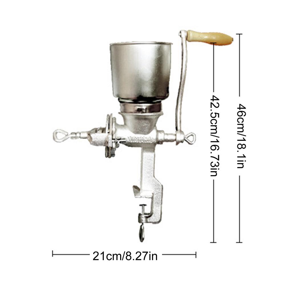 Hand Crank Grain Mill Grinder Tin Plating Cast Iron Hand Operated Pepper Grinder Manual for Oats Wheat Coffee Nuts Rice Grinder