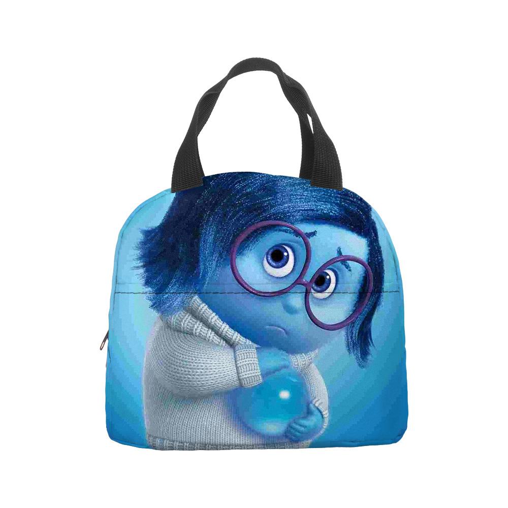 Mind Secret Service 2Inside Out 2 Plush Insulated Lunch Box Bag Portable Foil Ice Bag Picnic Bag