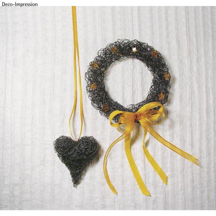 Anneaux en métal, revêtus, 10cm, blanc