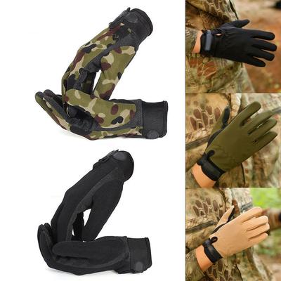 Guanti tattici militari da uomo, mimetici per sport all'aria aperta, guanti da equitazione, moda, caccia, dita intere