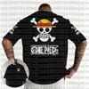 Camiseta Estampada de Anime Japonés One Piece para Hombre Roronoa Zoro Niño Infantil Harajuku Manga Corta Niños Camiseta de Luffy Ropa