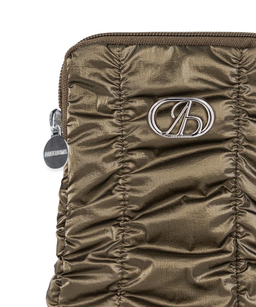 Abeehums Glossy Phone Crossbody Bag Abh348-709 Khaki