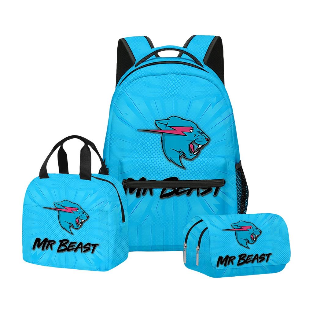Anime Peripheral Casual Backpack Student Backpack, Back-to-school  Gift, School Bag, Lunch Bag, Pencil Bag Three-piece Set