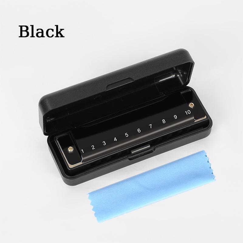 Professional Ten-Hole Metal Harmonica - Alloy Toy Musical Instrument