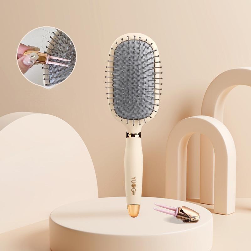 Cute Air Cushion Massage Comb Antistatic Comb Household Women's Long Hair Curly Hair Brush with Cleaning Tools