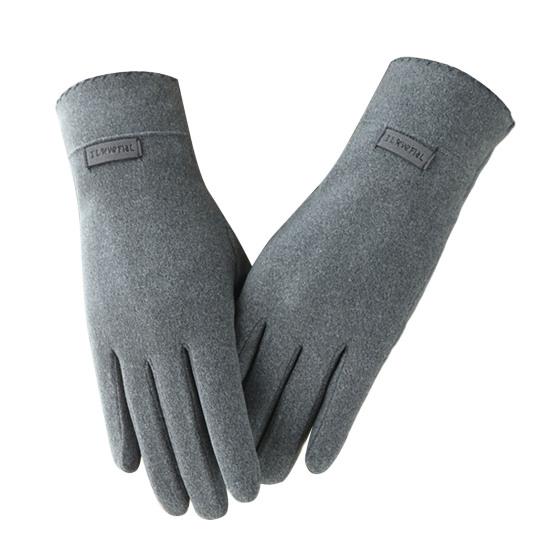 

Стильные перчатки для верховой езды, однотонная 3D-резка, морозостойкая серый