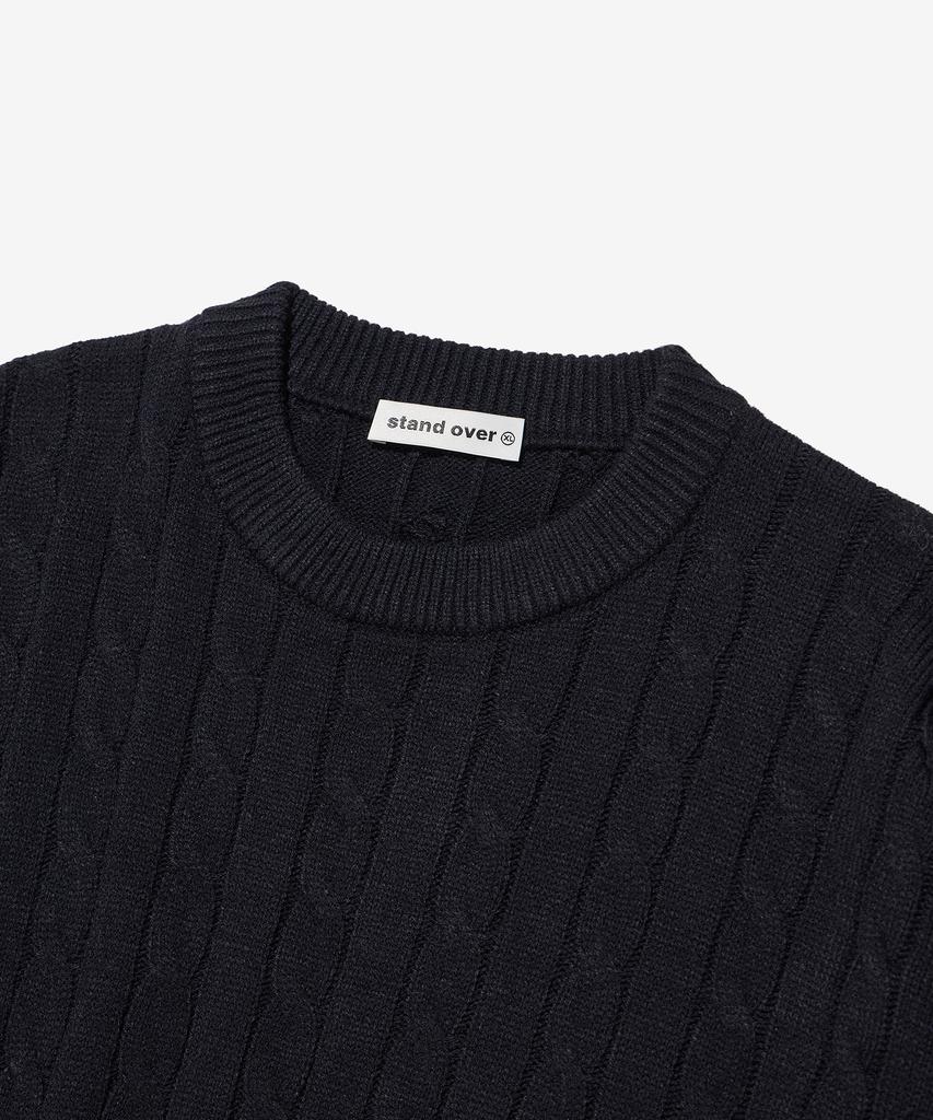 Seutaendeuobeo Fisherman Knit [Dark Navy]