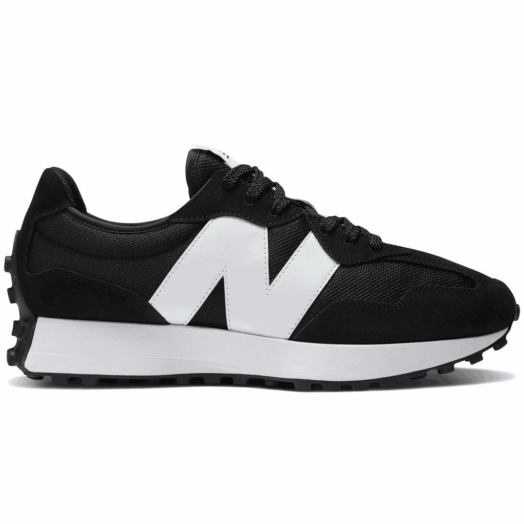 Men's New Balance 327 Retro Sports Shoes Black-white (MS327CBW) 42.5