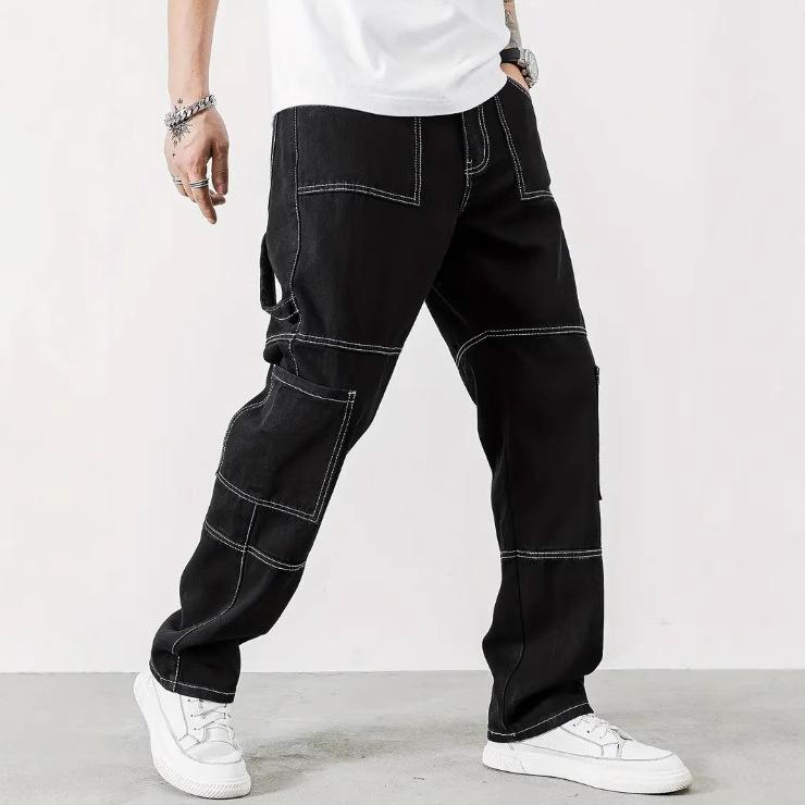 Men's Jeans Straight Cargo Jeans