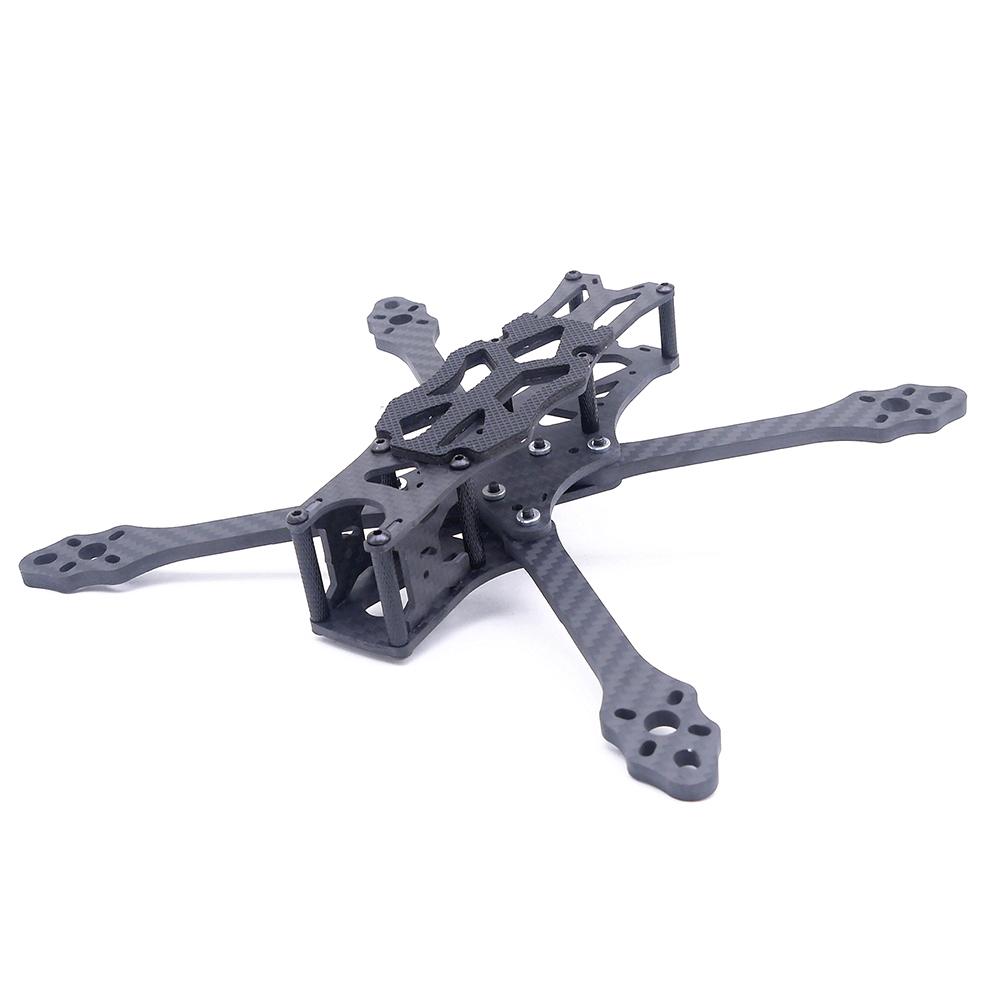 STEELE 5 220mm Wheelbase 5mm Arm Thickness Carbon Fiber X Type 5 Inch Freestyle RC FPV Racing Drone Frame Kit Accessories