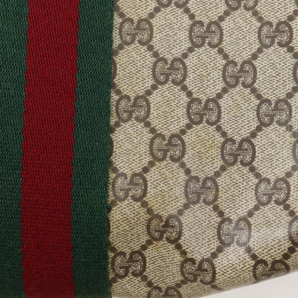 GUCCI Sherry line Clutch bag Pouch Gucci Parfum Novelty Brown GG plus/leather unisex Used