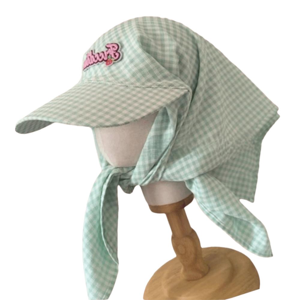 

Quick Drying Korean Headscarf Baseball Hat Breathable Sunshade Letter Baseball Cap Summer