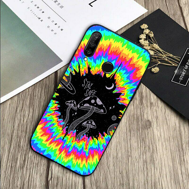 Weird Trippy Mushroom For Huawei Nova Y72 Y73 Y90 Y70 Y60 Y91 Y61 12s 12i 11i 8i 9 10 SE P40 Lite P60 P30 Pro Case