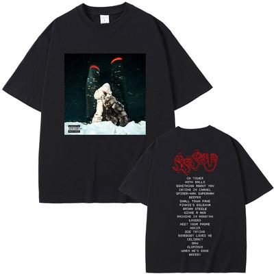 Raper PARTYNEXTDOOR & Drake SSS4U Some Sexy Songs 4 U Koszulki z nadrukiem graficznym Unisex Unisex Moda Hip Hop Koszulki Oversize