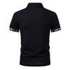 Summer Men's Solid Color Splicing Polo Shirts Short Sleeve Breathable Casual Contrast Color Lapel Collar Streetwear Basic Tops