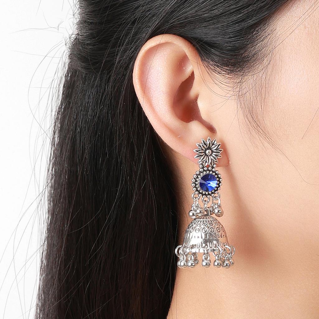 Bohemian Ethnic Drop Earrings for Women , Geometric Alloy Earrings , Retro Tassel Ear Jewelry , Fashion Daily Commute Ac