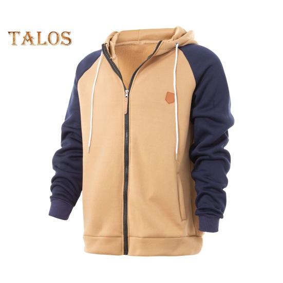 Мужская толстовка с капюшоном на молнии с длинными рукавами — фото 3