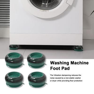 4 Pcs Washing Machine Fixed Pads Noise-reducing Shockproof Anti-vibration Washing Machine Lifting Foot Bases Household Supplies