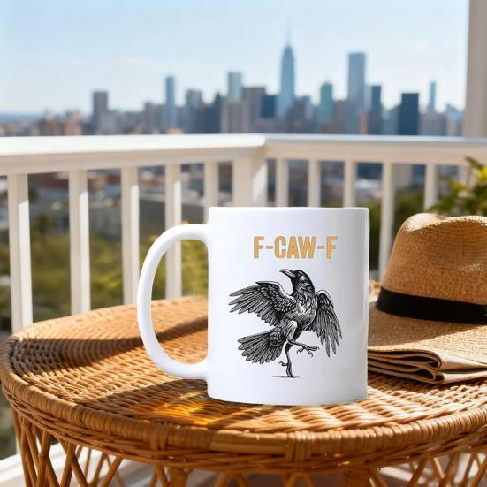 Funny Bird Ceramic Mug Large Capacity Handmade Coffee Cup Decorative Humorous Tea Mug for Home Office