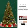 Flocking Sphere Ornaments For Christmas Tree Colorful Decorative Ball Perfect For Holiday Festival Atmosphere