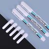 Yamak Waterproof Long-Tip White Marker Pen with Fine Tip for Deep Hole Marking