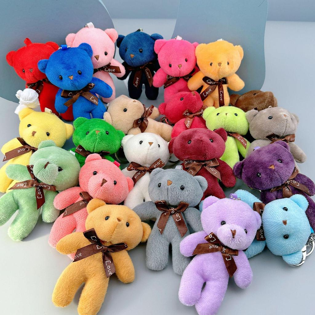 Portachiavi Ciondolo Tuta Peluche Orsacchiotto - Piccolo Giocattolo Regalo
