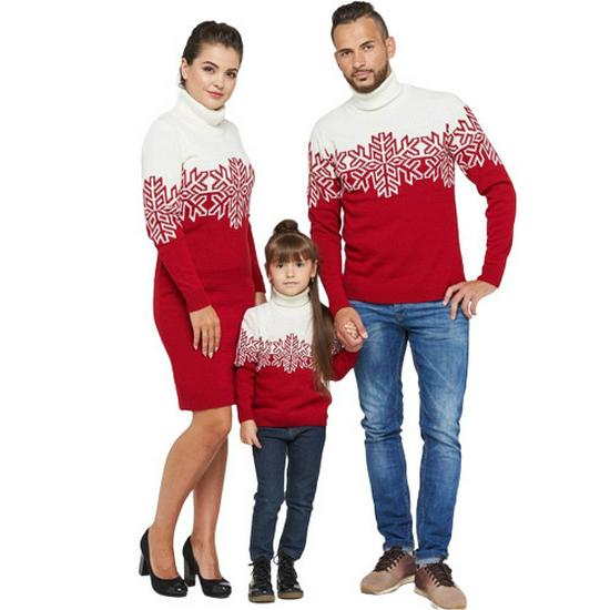 2022 Christmas Parent-Child Jacquard Sweater Collection: Men's, Women's, and Children's Wear