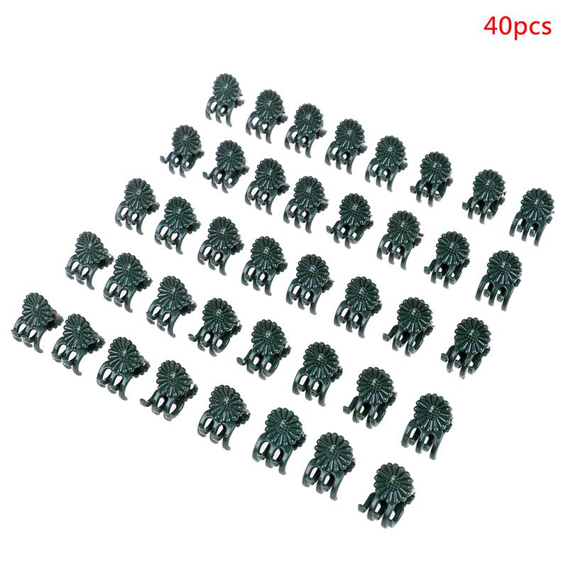 20/30/40Pcs Plant Support Daisy Garden Orchid Clips Vines Grow Upright Clip Set