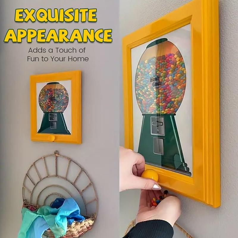 Candy Dispenser Picture Hanging Candy Frame Gumball Machine In A Frame Handy Fast Distribution Candies Nuts Christmas Gifts