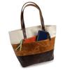 Bolsa Mini Bolsa Tote de Lona Bolsa de Lancheira de Lona Leve Repelente de Água Horizontal Macia Apoio de Braço Fabricada no Japão Couro Genuíno Couro de Cavalo Feminino