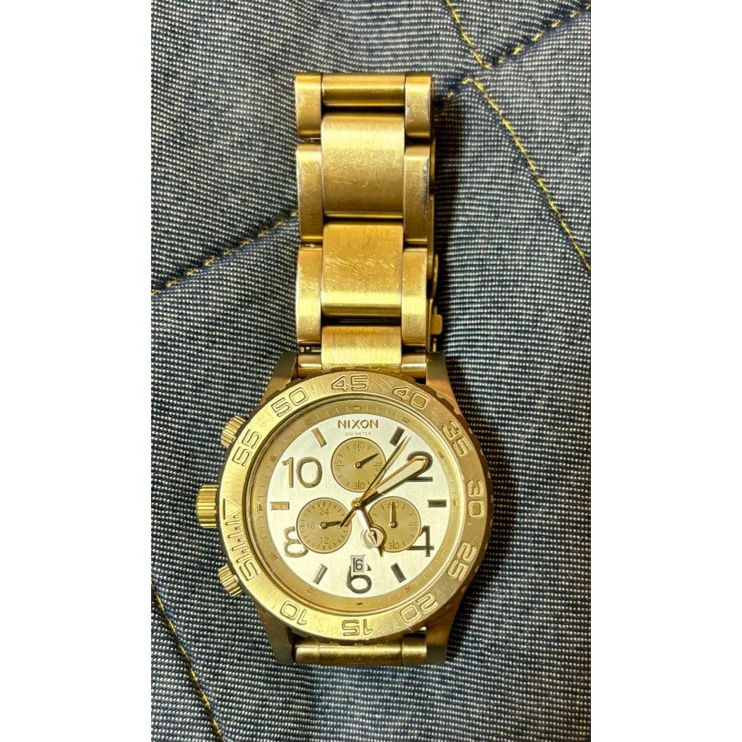 Used NIXON 42-20 Chronograph Champagne Gold