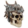 Resin Skull with Dragon Skull, Skull Figure In the Mouth of a Dragon