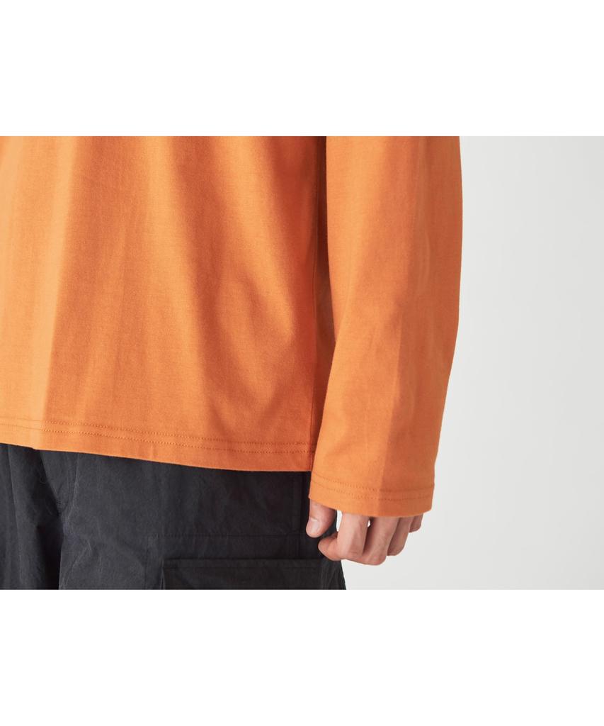 Long T Soft Cotton Logo Long Sleeve Size S ORANGE Festival Camping Outdoor [Snow Peak] T-Shirt T-Shirt SW-25SU401