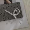Silver Metal Geometric Shark Hair Clip for Thick Hair
