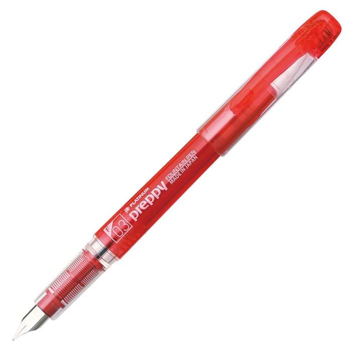 Platinum Pen Preppy Fountain Pen - Red, Fine Nib PSQ-300#11-2