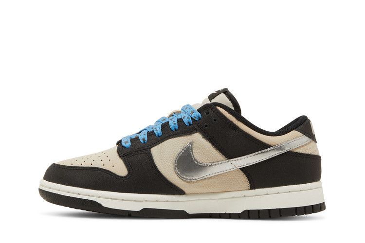 Women's Sneakers Nike Dunk Low Starry Laces (Women's) Light Bone/Metallic Silver/Black