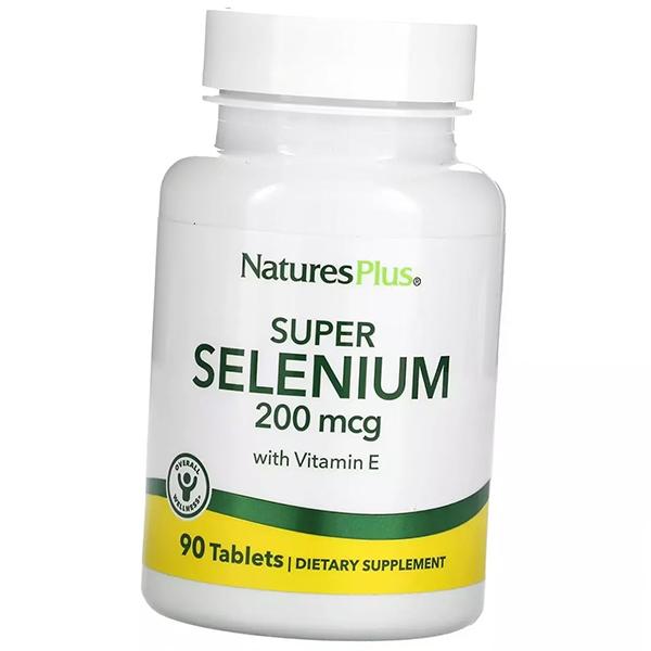 Селен с Витамином Е, Selenium with Vitamin E, Nature's Plus  90таб (36375195)