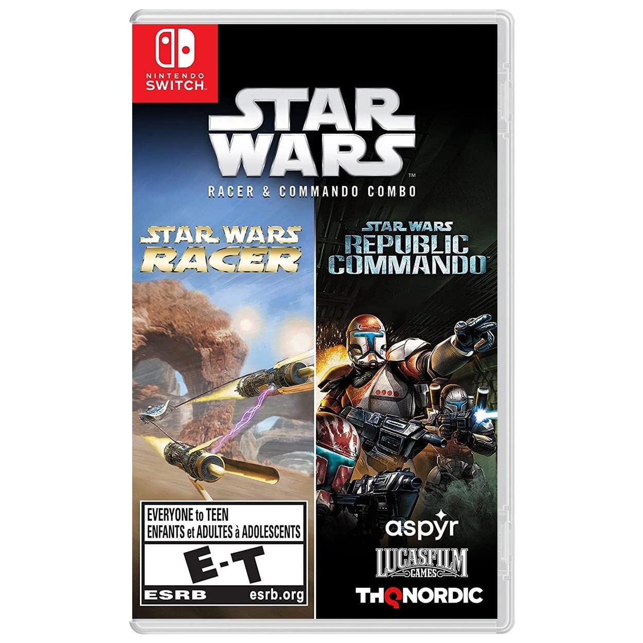 

Star Wars Racer and Commando Combo North Switch (Import America) –
