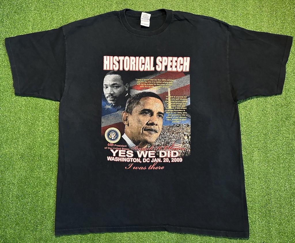 Barack Obama Historical Speech Martin Luther King Jr T Shirt Adult Size XXL
